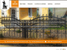 Tablet Screenshot of mk-zaunsysteme.pl